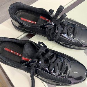 Prada Leather Americas Cup Original Men's Casual Shoes!